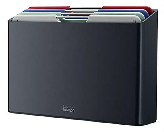 Joseph Joseph Folio Regular Kesme Tahtası Seti, Grafit, Sahil Grisi