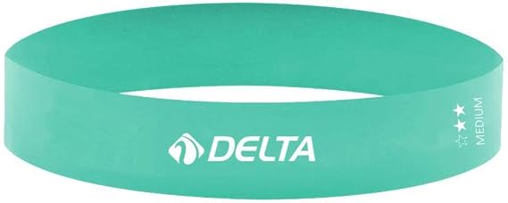 delta spor Latex Aerobik Pilates Direnç Egzersiz Bandı Squat Çalışma Lastiği,Turkuaz,Orta
