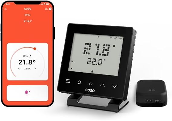 Cosa Akıllı Oda Termostatı Kablosuz Kombi Kontrolü v5 Wi-Fi