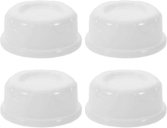 4pcs Bottle Accessories Pp Milk Bottle Caps for Feeding Storage Travel Wide Opening Leak Screw Caps Compatible for Berik