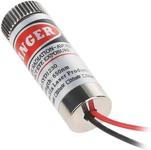 12mm 650nm 5mw Kırmızı Çizgi Kafalı Lazer 5V