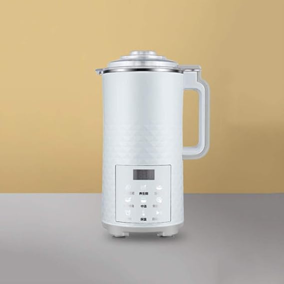 Automatic Electric Soymilk Machine Household Multifunction Mini Juicer Soya-Bean Milk Stir Rice Paste Filter-free Maker (White)