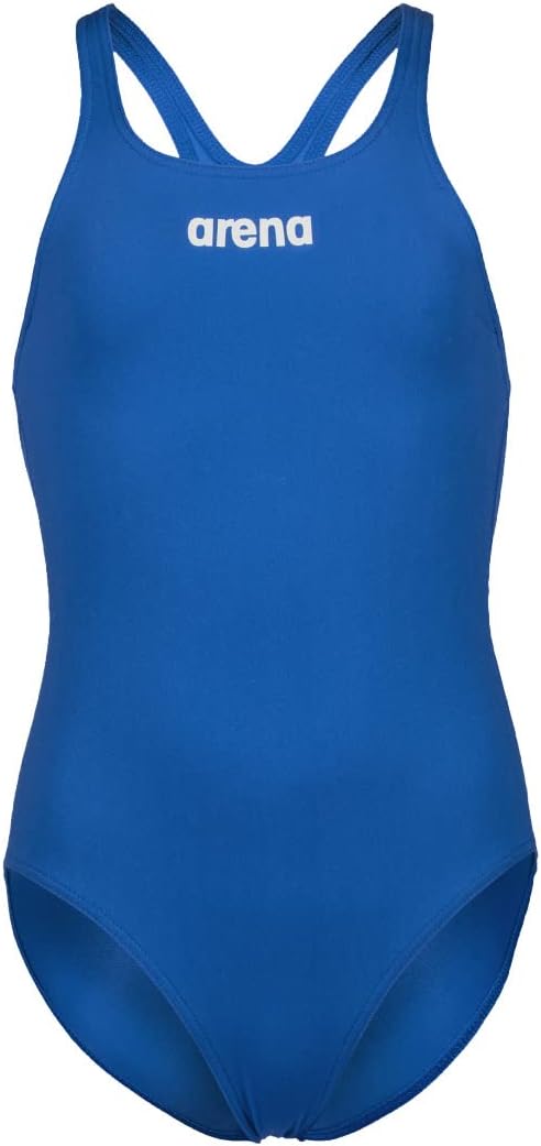 arena Solid Swim Pro Team Girls' One-piece Swimsuit, Quick-drying, Sports Swimsuit in arena MaxLife ECO-FABRIC with Chlorine Resistance and UPF 50+ UV Protection