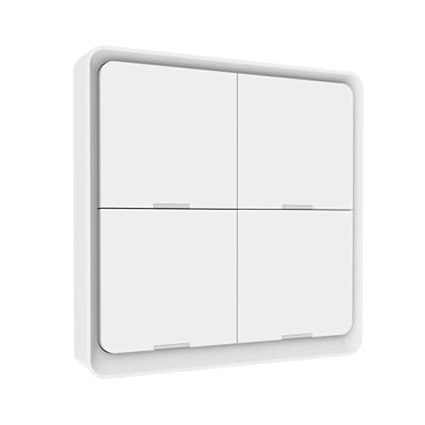 Wireless Wall Switch Wireless 4 Scene Switch Scene Paste Switch 4-Button Scene Paste Switch Wireless for Smart Devices