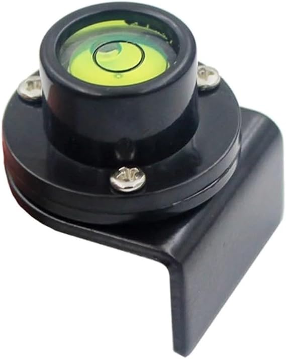 Bubble Level for Total Station & Theodolite - Precision Circular for Spirit Level with Metal Frame, Green Liquid Vial for Surveying Instruments, Tower Ruler Accessory 32x28mm