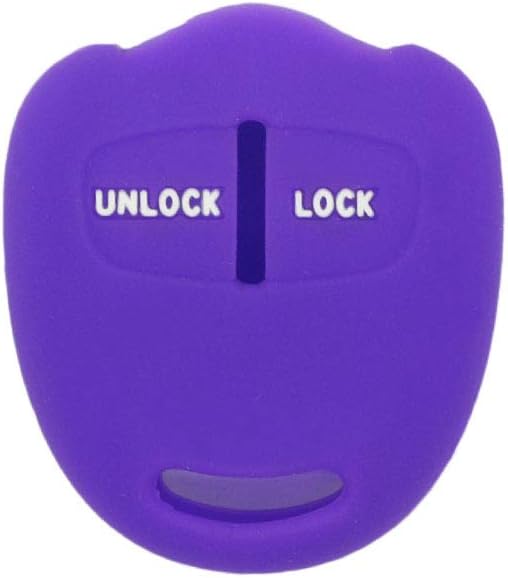 Silicone Cover Protector Case Holder Skin Jacket Compatible with MITSUBISHI 2 Button Remote Key Fob CV4524 Deep Purple