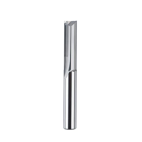 SpeTool CNC Straight Router Bit Double Flute Solid Carbide Milling Cutter 6mm Shank 6mm Cutting Diameter 22mm Length for Wood MDF Acrylic