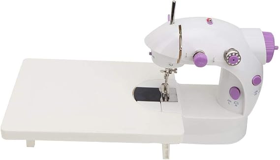 Mini Sewing Machine, Multifunctional Desktop Sewing Machine for Home with Extension Table, Dual Speed Portable Sewing Machine Electric Desktop Sewing Machine for Beginners