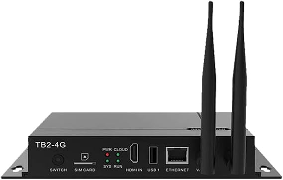 Playbox TB2 synchronous asynchronous full color LED display advertising screen offline multimedia player(TB2 (with optional 4G module))