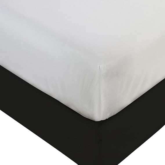 Plastic Mattress Protector 100% Waterproof Heavy Duty Vinyl Cover Fitted Twin Size Rubber Sheet for Bedwetting Adult & Child Protection (Single Bed,90 x 190)