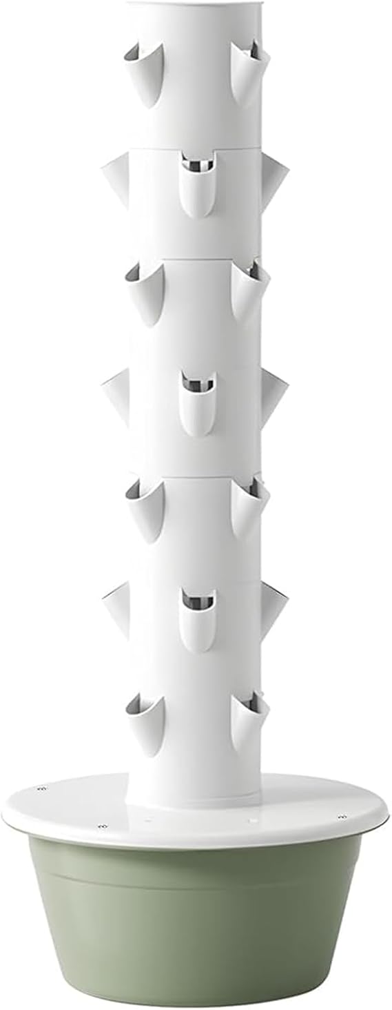 WPJBDS Hydroponic Tower Garden Kit,5/7/9 Layers Indoor Vertical Growing System With Self-Watering Tank, Space-Saving Aeroponic Planter For Vegetables Herbs & Strawberries(Size:9 Layers)