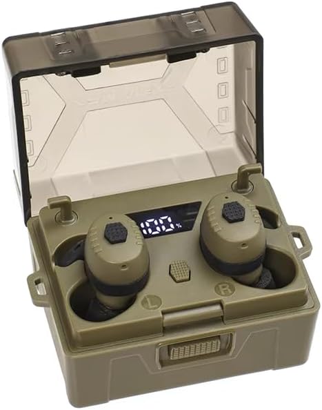 Omana Electronic Shooting Earplugs Noise Cancelling Bluetooth 5.4 Earbuds Hearing Protection Earmuff Ear Plugs for Hunting/Tactical/Shooting/Military/Musical Events/Construction/Concerts/Drilling