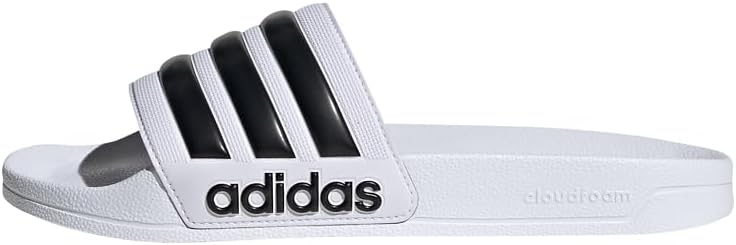 adidas Unisex Adilette Shower Slides Cloud White/Core Black/Cloud White 11 UK 46 EU