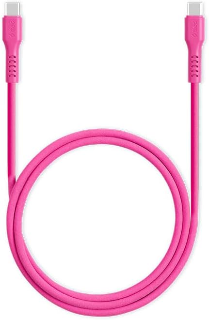 ttec USB-C - USB-C 120cm 60W PD/QC Hızlı Şarj/Data Kablosu Neon 2DK59N (Neon Pembe)