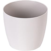 Serinova YK01 Ruby Pot No:1 11cm with Drainage Apparatus, 0.68 Liters Off-White
