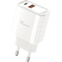 40W PD + QC Ultra Hızlı Şarj Adaptörü, iPhone 15/15 Pro/16 ile Uyumlu, Beyaz