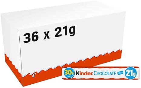Kinder Medium Chocolate Single Bar, 756 g