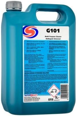 Autosmart G101 Multi Purpose Cleaner, 5 Litre, Solvent-Free Formula for all surfaces inc Paintwork, Wheels, Fabric, Grease and Oil Removal
