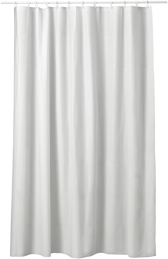 Ikea Nordrönn Duş Perdesi, Beyaz, 180x200 cm, Banyo