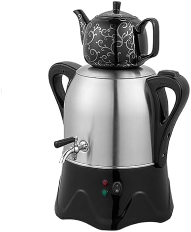 Electric Tea Maker with Keep Warm Function 3L Stainless Steel and 1L Ceramic Teapot for Coffee and Scented Tea