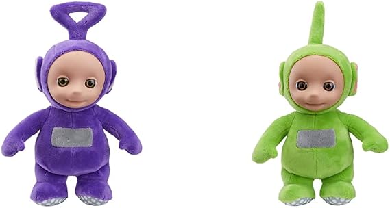Teletubbies Character Uk 8 Inch Talking Tinky Winky Soft Toy & Character Uk 8 Inch Talking Dipsy Soft Toy
