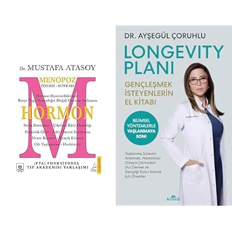 Hormon: Menopoz Öncesi - Sonrası & Longevity Planı: Gençleşmek İsteyenlerin El Kitabı (2 Kitap Set)