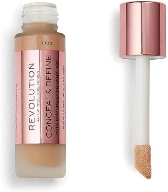 Revolution Beauty London, Conceal and Define, Foundation, F10.5, 23ml