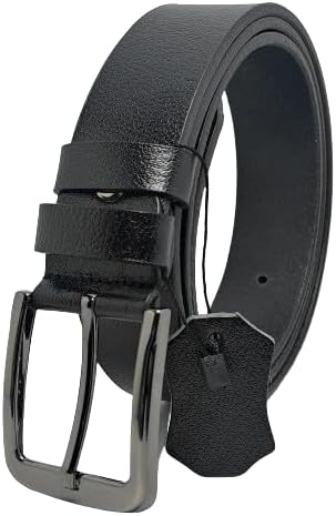 Men's 100% Genuine Leather Black Belt