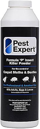 Pest Expert Formula 'P' Carpet Beetle Killer Powder XL 300g pack size (HSE approved and tested - professional strength product)