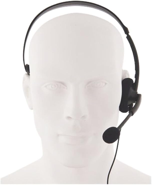 DOBE FOMIS ELECTRONICS Microsoft Xbox 360 ile Uyumlu 2.5mm Kablolu Chat Mikrofonlu Kafaüstü Kulaklık, Siyah
