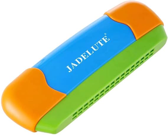 Harmonica | 16 Hole Musical Instrument for Early Education(Blue)
