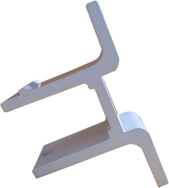 Replacement Aluminium Wall Bracket for Awnings, White 12.8x8.2x5cm