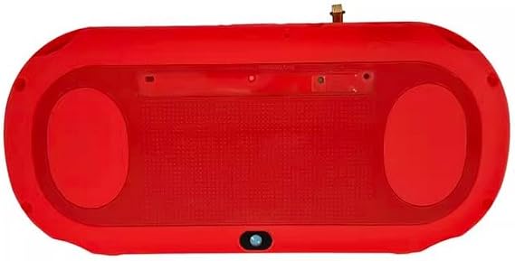 New Replacement Back Shell Housing Case Rear Cover with Touchpad Module for PS VITA 2000 PSV 2000 Console Red