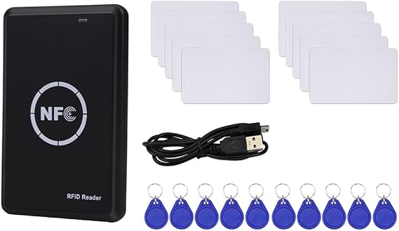 RFID Reader Writer Duplicator, N Reader, Smart Card Programmer, Access Card Decoder, Writable T5577UID Fob Card