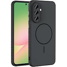 Kilifplus Samsung Galaxy A56 ile Uyumlu Kılıf MagSafe Kablosuz Şarj Uyumlu Sert Hibrit Silikon Z-Tea Kapak, Kaliteli, Tam Uyumlu - Siyah