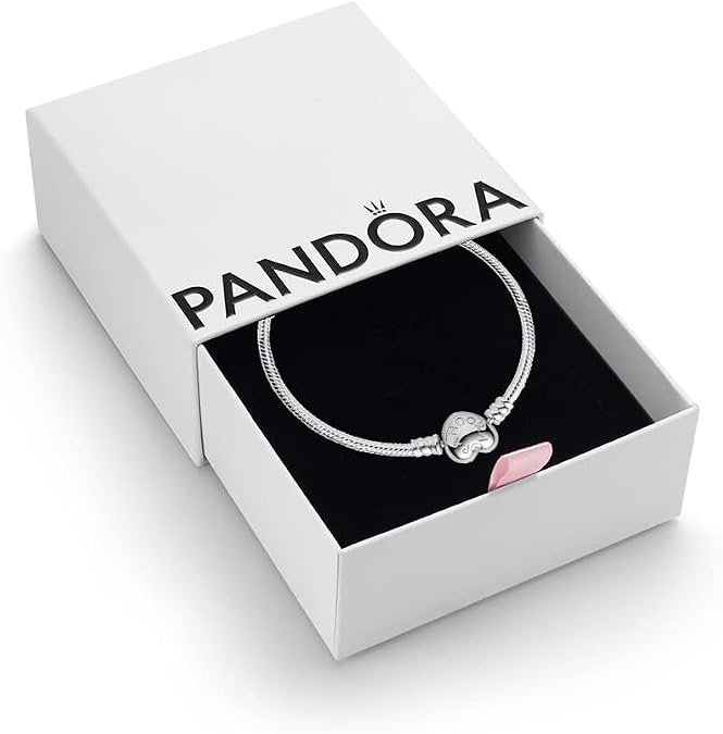 PANDORA Heart Clasp Snake Chain Bracelet
