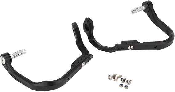 ZETA Racing F5374 Antler Hand Guard for Standard Diameter 0.9 inch 22.2 mm / Large Diameter 1.1 inch 28.6 mm Aluminum Handlebars Black Handlebar Clamp + Bar End Fixing Compatible with Bar End Inner Diameter 0.5 - 0.6 inch 13.5 - 16 mm Resin Lightweight Flexible Woodland Road Enduro Dirtfreak