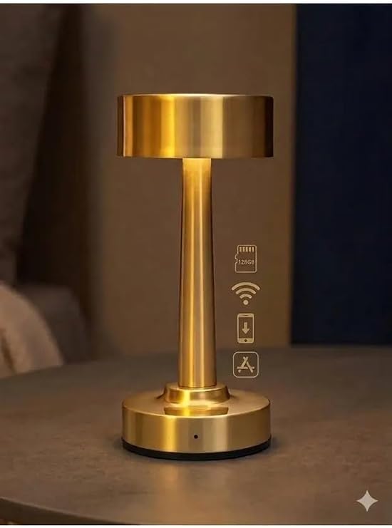 Masa Üstü Lamba Mini Wifi IP Casus Gizli Kamera 1080P HD Kalite 4K Uzaktan Canlı İzleme