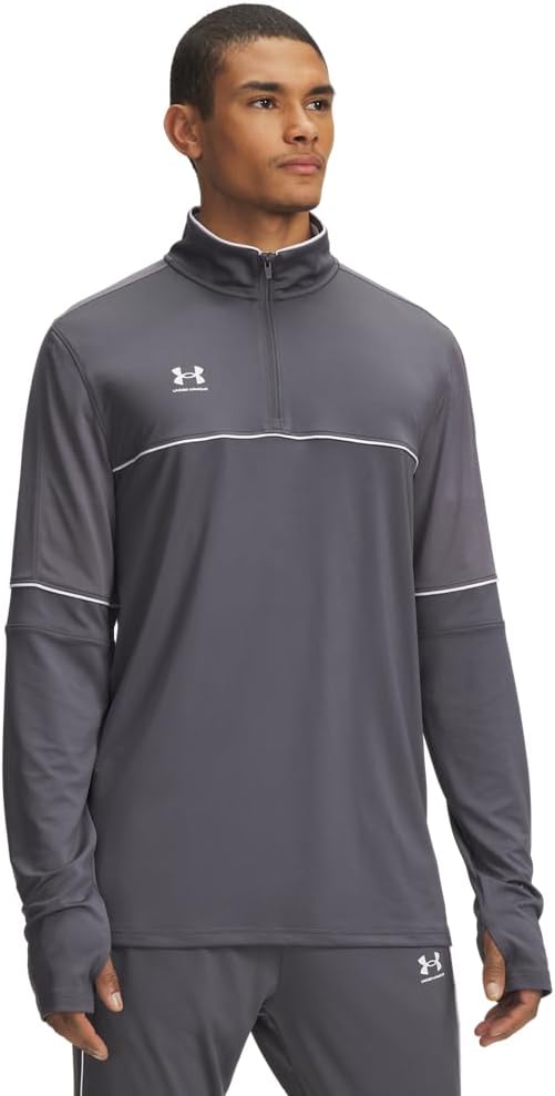 Under Armour Men's Challenger 1/4 Zip Training Jacket, Blue/Green