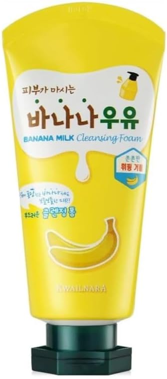 Kwailnara Banana Milk Cleansing Foam (120 mL) Moisturizing Banana & Milk Protein