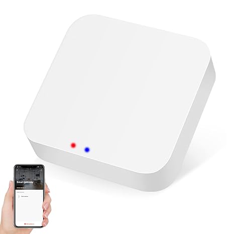 ZigBee Hub, Dual Mode Gateway with WiFi and Bluetooth, Tuya Smart Home Bridge, Voice Control via Alexa, Google Home, Intelligent Bridge Wireless Remote Control
