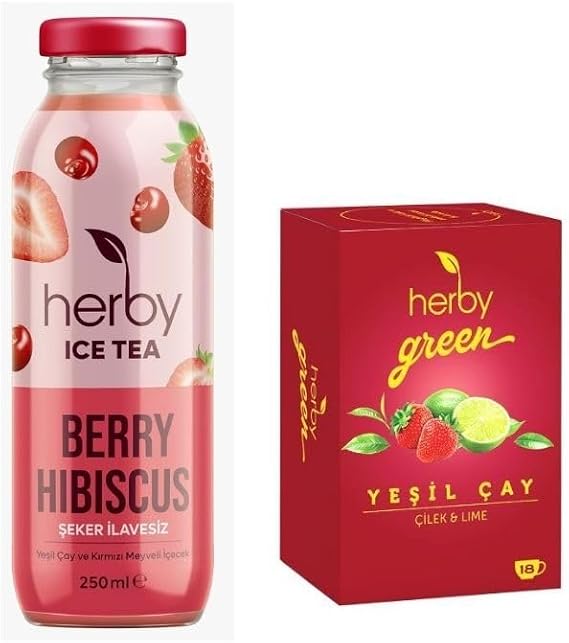 Diyete Destek Paketi (Ice Tea Berry Hibiskus 12'li Şeker İlavesiz Soğuk Çay + Yeşil Çay Çilek ve Lime)