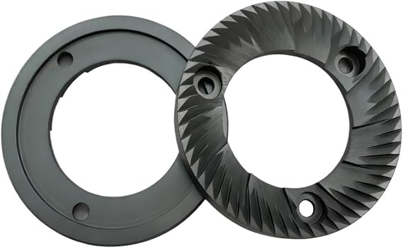 2pcs in One Set Functional Titanium Coating 64mm Coffee Bean Grinder Flat Wheel Burrs Coffee Grinding Blades