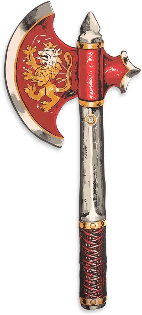 Liontouch - Battle Axe for Kids - Foam Toy Weapon, Red, Age 3-8 Years