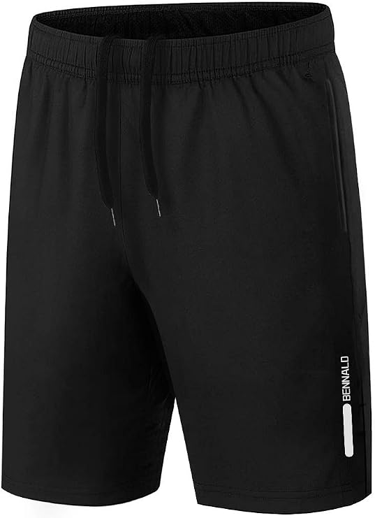 Men's Short Pants Sport Shorts Men's Sports Shorts Running Quick Dry Shorts Core Pants Tennis Fitness Gym Gym Athletics Summer Black
