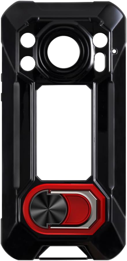 Oukitel WP61 Plusと互換性がある ケース＆リングホルダー - ブラック+レッドリング