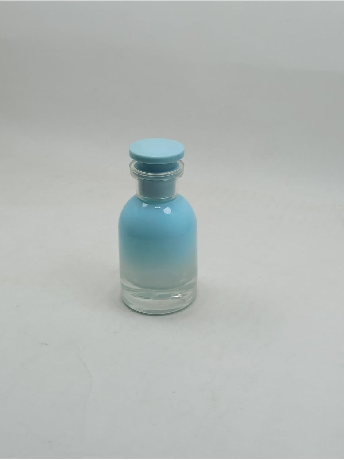 Boş Cam Parfüm/Kolonya Sprey Şişesi, Kolay Doldurulabilir, Mavi Renkli, 50ml