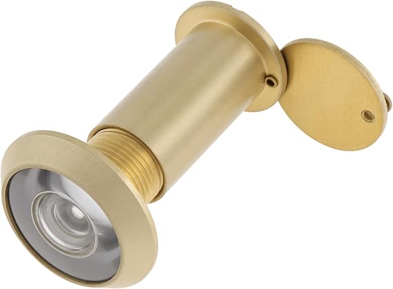 16 mm Peep Hole for Front Door,Brass Spy Hole for 35 mm to 58 mm Door,Gold