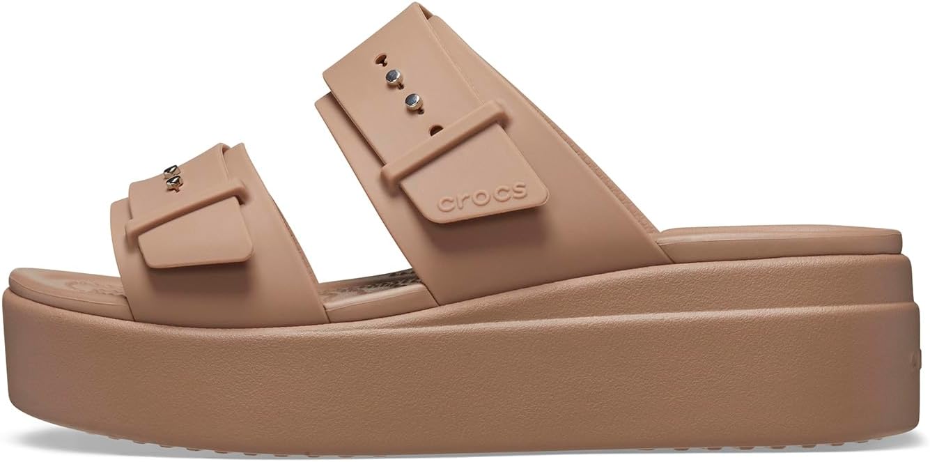 Crocs Women's Brooklyn Buckle Low Wedge Clog