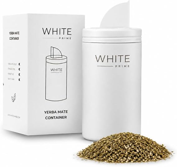 Yerba Mate Container with Spout | Stainless Steel